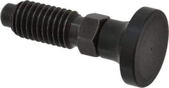 Gibraltar - 1/2-13, 1" Thread Length, 0.31" Max Plunger Diam, 0.5 Lb Init to 1.75 Lb Final End Force, Knob Handle Plunger - Delrin Knob, 1-1/4" Body Length, 1" Length Under Head/Shoulder, 1/4" Plunger Projection - Benchmark Tooling