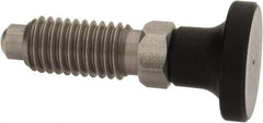 Gibraltar - 1/2-13, 1" Thread Length, 0.31" Max Plunger Diam, 0.5 Lb Init to 1.75 Lb Final End Force, Knob Handle Plunger - Delrin Knob, 1-1/4" Body Length, 1" Length Under Head/Shoulder, 1/4" Plunger Projection - Benchmark Tooling