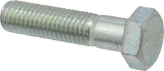 Value Collection - M12x1.75mm Metric Coarse, 50mm Length Under Head Hex Head Cap Screw - Partially Threaded, Grade 10.9 Alloy Steel, Zinc-Plated Finish, 18mm Hex - Benchmark Tooling