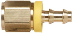 Coilhose Pneumatics - 1/2" ID 1/2 NPT Barbed Push On Female Connector - Brass - Benchmark Tooling
