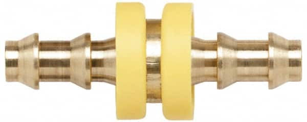 Coilhose Pneumatics - 1/2" ID Barbed Push On Splicer - Brass - Benchmark Tooling