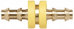 Coilhose Pneumatics - 1/2" ID Barbed Push On Splicer - Brass - Benchmark Tooling