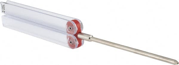 DMT - 9-1/2" OAL Fine Round Chainsaw File Diamond File - 5/32" Wide x 5/32" Thick, 3-3/4 LOC, Red, 600 Grit - Benchmark Tooling