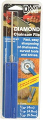 DMT - 9-1/2" OAL Coarse Round Chainsaw File Diamond File - 5/32" Wide x 5/32" Thick, 3-3/4 LOC, Blue, 325 Grit - Benchmark Tooling