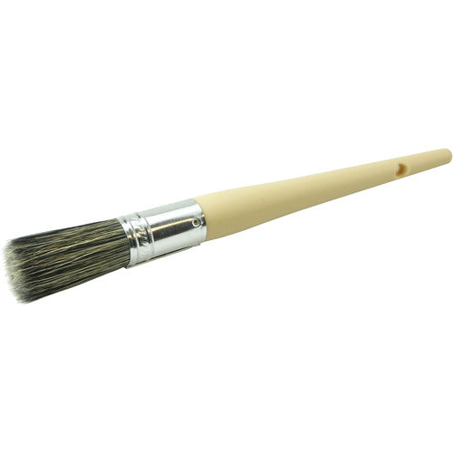 #6 13/16″ Round Sash Brush, Grey Bristle Fill, 2″ Trim Length, Plain Foam Handle - Benchmark Tooling