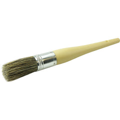 #10 1-1/16″ Round Sash Brush, Grey Bristle Fill, 2-1/4″ Trim Length, Plain Foam Handle - Benchmark Tooling