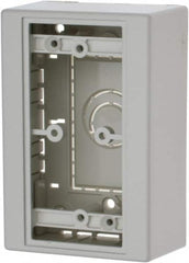 Hubbell Wiring Device-Kellems - 3-1/4 Inch Long x 1.78 Inch Wide x 4.9 Inch High, Rectangular Raceway Box - White, For Use with Nonmetallic PlugTrak, PL1 LANTrak , PP1 PremiseTrak, PW2 WallTrak Latching Raceways - Benchmark Tooling