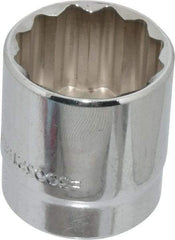 Blackhawk by Proto - 1", 3/8" Drive, Standard Hand Socket - 12 Points, 1-13/32" OAL, Chrome Finish - Benchmark Tooling