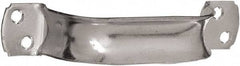 National Mfg. - 8-1/2" Long x 6.75" Wide, Steel Extra Heavy Duty Door Pull - Zinc Plated, 1-3/8" Grip Length - Benchmark Tooling