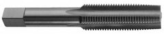 Cleveland - 5/16-24 UNF 3B 4 Flute Bright Finish High Speed Steel Straight Flute Standard Hand Tap - Plug, Left Hand Thread, 2-23/32" OAL, 1-1/8" Thread Length, H3 Limit, Oversize - Exact Industrial Supply