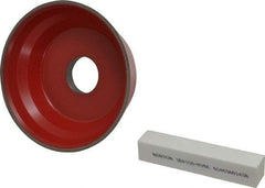 Norton - 5" Diam, 1-1/4" Hole Size, 1-3/4" Overall Thickness, 150 Grit, Type 11 Tool & Cutter Grinding Wheel - Very Fine Grade, CBN, Resinoid Bond - Benchmark Tooling