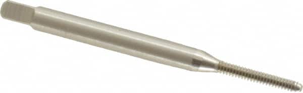 Cleveland - #2-56 UNC 2B 2 Flute Bright Finish High Speed Steel Straight Flute Standard Hand Tap - Bottoming, Right Hand Thread, 44.45mm OAL, 0.44" Thread Length, H2 Limit, Oversize - Exact Industrial Supply