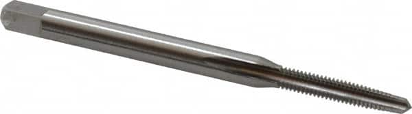 Cleveland - #3-56 UNF 2B 3 Flute Bright Finish High Speed Steel Straight Flute Standard Hand Tap - Taper, Right Hand Thread, 1.813" OAL, 12.7mm Thread Length, H2 Limit, Oversize - Exact Industrial Supply
