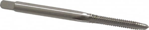 Cleveland - #4-40 UNC 2B/3B 3 Flute Bright Finish High Speed Steel Straight Flute Standard Hand Tap - Plug, Right Hand Thread, 1-7/8" OAL, 0.31" Thread Length, H2 Limit, Oversize - Exact Industrial Supply