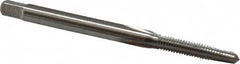 Cleveland - #4-48 UNF 2B 3 Flute Bright Finish High Speed Steel Straight Flute Standard Hand Tap - Taper, Right Hand Thread, 1-7/8" OAL, 0.31" Thread Length, H2 Limit, Oversize - Exact Industrial Supply