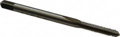 Cleveland - #5-40 UNC 2B/3B 2 Flute Bright Finish High Speed Steel Straight Flute Standard Hand Tap - Plug, Right Hand Thread, 1.938" OAL, 0.31" Thread Length, H2 Limit, Oversize - Exact Industrial Supply
