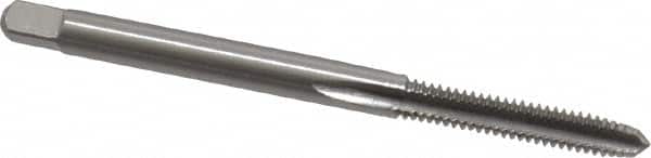 Cleveland - #5-40 UNC 2B/3B 3 Flute Bright Finish High Speed Steel Straight Flute Standard Hand Tap - Plug, Right Hand Thread, 1.938" OAL, 0.31" Thread Length, H2 Limit, Oversize - Exact Industrial Supply