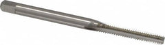 Cleveland - #5-40 UNC 2B/3B 3 Flute Bright Finish High Speed Steel Straight Flute Standard Hand Tap - Bottoming, Right Hand Thread, 1.938" OAL, 0.31" Thread Length, H2 Limit, Oversize - Exact Industrial Supply