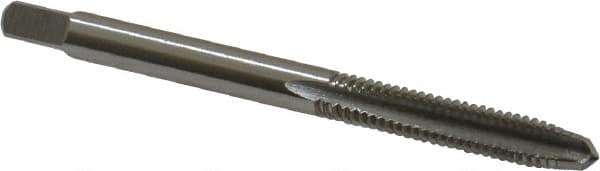 Cleveland - #8-32 UNC 3B 2 Flute Bright Finish High Speed Steel Straight Flute Standard Hand Tap - Plug, Right Hand Thread, 2-1/8" OAL, 19.05mm Thread Length, H2 Limit, Oversize - Exact Industrial Supply