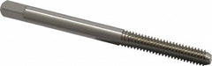 Cleveland - #8-32 UNC 3B 2 Flute Bright Finish High Speed Steel Straight Flute Standard Hand Tap - Bottoming, Right Hand Thread, 2-1/8" OAL, 19.05mm Thread Length, H2 Limit, Oversize - Exact Industrial Supply