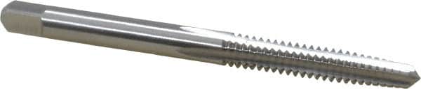 Cleveland - #10-24 UNC 4 Flute Bright Finish High Speed Steel Straight Flute Standard Hand Tap - Taper, Right Hand Thread, 2-3/8" OAL, 1/2" Thread Length, H2 Limit, Oversize - Exact Industrial Supply