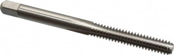 Cleveland - #10-24 UNC 4 Flute Bright Finish High Speed Steel Straight Flute Standard Hand Tap - Bottoming, Right Hand Thread, 2-3/8" OAL, 1/2" Thread Length, H2 Limit, Oversize - Exact Industrial Supply