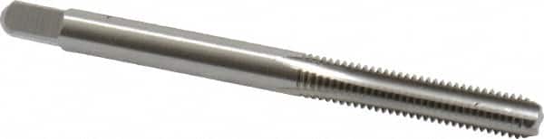 Cleveland - #10-32 UNF 3B 4 Flute Bright Finish High Speed Steel Straight Flute Standard Hand Tap - Bottoming, Right Hand Thread, 2-3/8" OAL, 1/2" Thread Length, H2 Limit, Oversize - Exact Industrial Supply