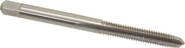 Cleveland - #10-32 UNF 2B 3 Flute Bright Finish High Speed Steel Straight Flute Standard Hand Tap - Plug, Right Hand Thread, 2-3/8" OAL, 1/2" Thread Length, H3 Limit, Oversize - Exact Industrial Supply