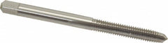 Cleveland - #10-32 UNF 2B 3 Flute Bright Finish High Speed Steel Straight Flute Standard Hand Tap - Plug, Right Hand Thread, 2-3/8" OAL, 1/2" Thread Length, H3 Limit, Oversize - Exact Industrial Supply