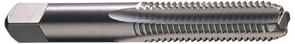 OSG - 7/16-14 UNC 4 Flute Bright Finish High Speed Steel Straight Flute Standard Hand Tap - Bottoming, Right Hand Thread, 3-5/32" OAL, 1-7/16" Thread Length, H5 Limit, Oversize - Benchmark Tooling