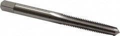 Cleveland - #12-28 UNF 2B/3B 4 Flute Bright Finish High Speed Steel Straight Flute Standard Hand Tap - Taper, Right Hand Thread, 2-3/8" OAL, 1/2" Thread Length, H3 Limit, Oversize - Exact Industrial Supply