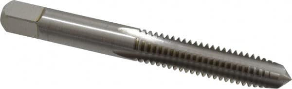 Cleveland - 5/16-18 UNC 4 Flute Bright Finish High Speed Steel Straight Flute Standard Hand Tap - Plug, Right Hand Thread, 2.719" OAL, 0.69" Thread Length, H2 Limit, Oversize - Exact Industrial Supply