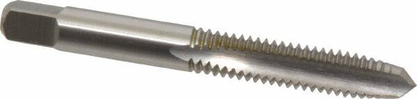 Cleveland - 5/16-18 UNC 3B 2 Flute Bright Finish High Speed Steel Straight Flute Standard Hand Tap - Plug, Right Hand Thread, 2.719" OAL, 0.69" Thread Length, H3 Limit, Oversize - Exact Industrial Supply