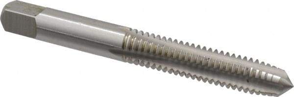 Cleveland - 5/16-18 UNC 2B 4 Flute Bright Finish High Speed Steel Straight Flute Standard Hand Tap - Plug, Right Hand Thread, 2.719" OAL, 0.69" Thread Length, H5 Limit, Oversize - Exact Industrial Supply