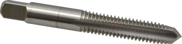 Cleveland - 3/8-16 UNC 3B 3 Flute Bright Finish High Speed Steel Straight Flute Standard Hand Tap - Plug, Right Hand Thread, 2.938" OAL, 31.75mm Thread Length, H3 Limit, Oversize - Exact Industrial Supply