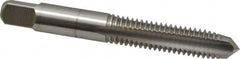 Cleveland - 3/8-16 UNC 3B 3 Flute Bright Finish High Speed Steel Straight Flute Standard Hand Tap - Plug, Right Hand Thread, 2.938" OAL, 31.75mm Thread Length, H3 Limit, Oversize - Exact Industrial Supply
