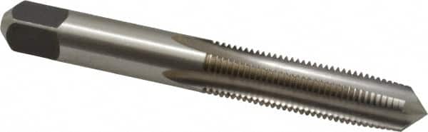 Cleveland - 3/8-24 UNF 3B 4 Flute Bright Finish High Speed Steel Straight Flute Standard Hand Tap - Taper, Right Hand Thread, 2.938" OAL, 31.75mm Thread Length, H3 Limit, Oversize - Exact Industrial Supply