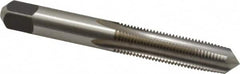 Cleveland - 3/8-24 UNF 3B 4 Flute Bright Finish High Speed Steel Straight Flute Standard Hand Tap - Taper, Right Hand Thread, 2.938" OAL, 31.75mm Thread Length, H3 Limit, Oversize - Exact Industrial Supply