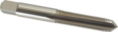 Cleveland - 3/8-24 UNF 3B 3 Flute Bright Finish High Speed Steel Straight Flute Standard Hand Tap - Plug, Right Hand Thread, 2.938" OAL, 31.75mm Thread Length, H3 Limit, Oversize - Exact Industrial Supply