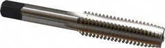 Cleveland - 1/2-13 UNC 4 Flute Bright Finish High Speed Steel Straight Flute Standard Hand Tap - Plug, Right Hand Thread, 3-3/8" OAL, 0.94" Thread Length, H1 Limit, Oversize - Exact Industrial Supply