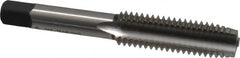 Cleveland - 1/2-13 UNC 3B 3 Flute Bright Finish High Speed Steel Straight Flute Standard Hand Tap - Plug, Right Hand Thread, 3-3/8" OAL, 0.94" Thread Length, H3 Limit, Oversize - Exact Industrial Supply