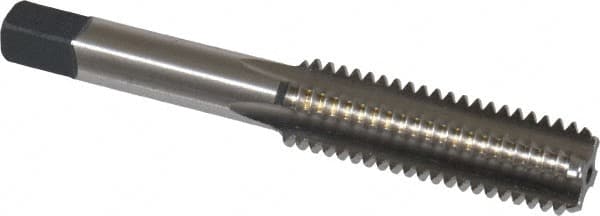 Cleveland - 1/2-13 UNC 2B 4 Flute Bright Finish High Speed Steel Straight Flute Standard Hand Tap - Bottoming, Right Hand Thread, 3-3/8" OAL, 0.94" Thread Length, H5 Limit, Oversize - Exact Industrial Supply