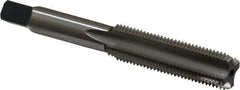 Cleveland - 1/2-20 UNF 3B 4 Flute Bright Finish High Speed Steel Straight Flute Standard Hand Tap - Bottoming, Right Hand Thread, 3-3/8" OAL, 0.94" Thread Length, H3 Limit, Oversize - Exact Industrial Supply