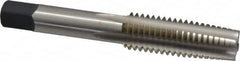 Cleveland - 9/16-12 UNC 4 Flute Bright Finish High Speed Steel Straight Flute Standard Hand Tap - Taper, Right Hand Thread, 3.594" OAL, 1" Thread Length, H3 Limit, Oversize - Exact Industrial Supply