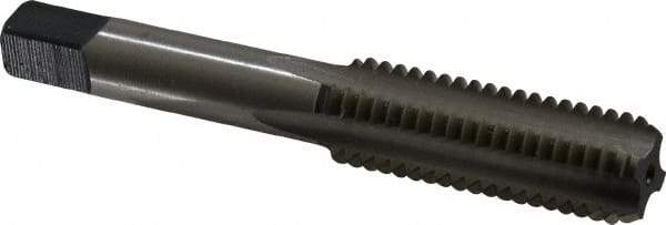 Cleveland - 9/16-12 UNC 4 Flute Bright Finish High Speed Steel Straight Flute Standard Hand Tap - Bottoming, Right Hand Thread, 3.594" OAL, 1" Thread Length, H3 Limit, Oversize - Exact Industrial Supply