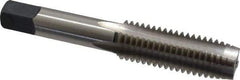 Cleveland - 5/8-11 UNC 2B 4 Flute Bright Finish High Speed Steel Straight Flute Standard Hand Tap - Plug, Right Hand Thread, 3.813" OAL, 1.09" Thread Length, H5 Limit, Oversize - Exact Industrial Supply