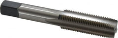 Cleveland - 11/16-16 UNF 4 Flute Bright Finish High Speed Steel Straight Flute Standard Hand Tap - Plug, Right Hand Thread, 4.031" OAL, 1.09" Thread Length, H3 Limit, Oversize - Exact Industrial Supply