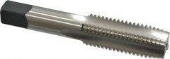 Cleveland - 7/8-9 UNC 3B 4 Flute Bright Finish High Speed Steel Straight Flute Standard Hand Tap - Plug, Right Hand Thread, 4.688" OAL, 2.22" Thread Length, H4 Limit, Oversize - Exact Industrial Supply