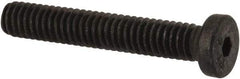 Made in USA - #10-24 UNC Hex Socket Drive, Low Socket Cap Screw - Grade 4037 Alloy Steel, Black Oxide Finish, Fully Threaded, 3/8" Length Under Head - Benchmark Tooling