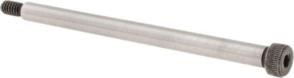 Value Collection - 1/4" Shoulder Diam x 3-1/2" Shoulder Length, #10-24 UNC, Hex Socket Shoulder Screw - 4140 Alloy Steel, Uncoated, 3/16" Head Height x 3/8" Head Diam - Benchmark Tooling